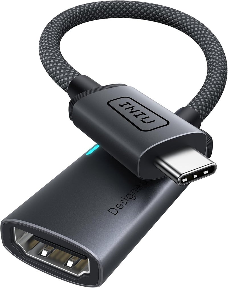 INIU USB C to HDMI Adapter (4K@60Hz), USB-C Adapter (4K HDMI), for MacBook Pro, MacBook Air, iPad Pro, iMac, iPhone 17 16 Pro Max, Pixelbook, Surface Pro, Dell, XPS, Galaxy, and More - Image 1